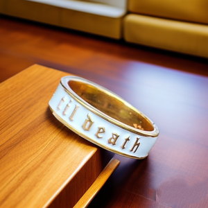 Bague de mariage et de fête unisexe en argent sterling doré, motif géométrique classique, sertissage invisible, modèle délicat, très vendue - Product Image 1