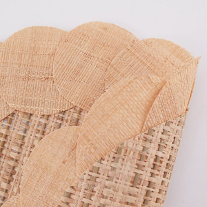 Set de table artisanal vintage en raphia, écologique, pour la décoration de la salle à manger et de la cuisine - Product Image 3