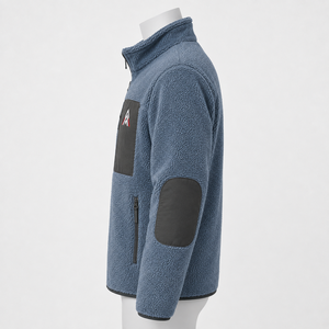 Stylish Men Polar Sherpa <b>Jacket</b> With A Soft Plush Surface Warm Feel And Easy Fit For Outdoor Activities Travel And Leisure - Product Image 5