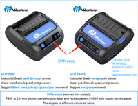 Harga Pabrik Printer Label Thermal Mobile 80mm IP54 Tahan Air Nirkabel USB Printer Stiker POS untuk Stok Gudang