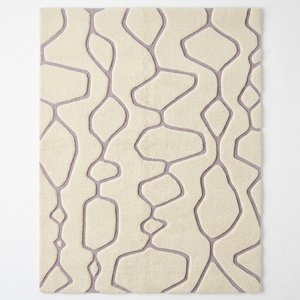 Alfombra de Lana Tufted de Lujo Personalizada, de Pelo Alto y Bajo, con Diseño Geométrico 3D, Precio de Fábrica al Por Mayor - Product Image 1