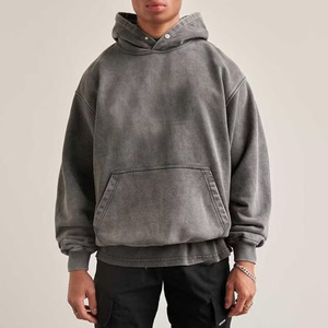 Fabricante de Sudaderas Estilo Vintage, Sudadera de Algodón Grueso con Lavado Ácido, Ropa Urbana - Product Image 4