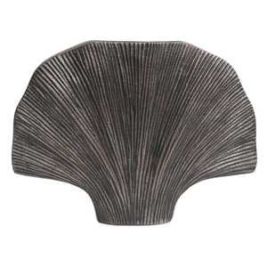 Jarrón de plumas de bronce moderno nórdico, decoración de mesa hecha a mano, 30.5 cm de largo, 23.5 cm de altura - Product Image 4