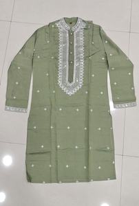 Conjunto de Kurta y Pijama de Seda Romana Bordada para Hombre, Ideal para Bodas y Festivales, Ropa Tradicional para Hombres y Niños - Product Image 6