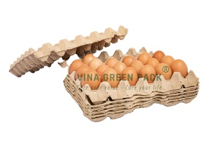 30cells Egg Tray Paper With Paper Pulp Eco-Recycle Degradable Competitive Price Egg <b>Box</b> Packaging Made by Vina Green <b>Pack</b> - Product Image 6