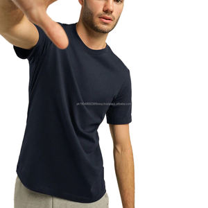 T-shirt pour homme en coton 100% de haute qualité, frais d'été, 210 g/m², vente en gros, usine, logo personnalisé, impression unie - Product Image 1