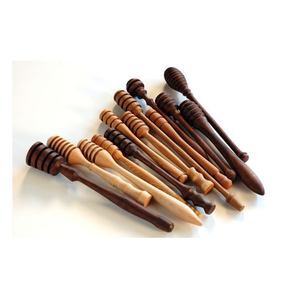 Cuchara de Madera Ecológica para Miel con Mango Largo y Baño de Oro Rosa, Venta al por Mayor para Distribuidores de Utensilios de Cocina, Regalo - Product Image 6