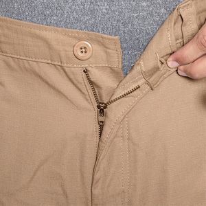 Khaki <b>Cargo</b> <b>Work</b> <b>Pants</b> Multi Pocket Utility Trousers Durable Industrial Apparel Men's Outdoor Wear - Product Image 6