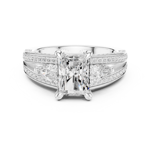 Anillo de Compromiso Aries Jewel con Diamante de Laboratorio de 2 Quilates, Corte Radiante, E VS1, Oro Amarillo de 14K, Certificado IGI, para Bodas y Aniversarios - Product Image 3