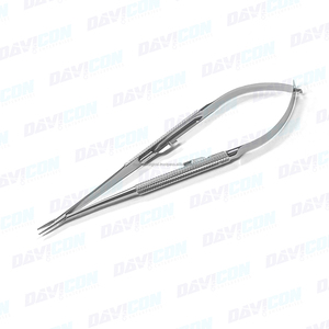 Micro porte-aiguille, en acier inoxydable, chirurgical orfr, de haute qualité, à pointe droite avec serrure, 15cm 1mm, 1 pièce - Product Image 5