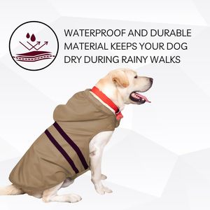 Best Petware Collection Sale <b>Dog</b> <b>Raincoat</b> Waterproof Lightweight Breathable <b>Hooded</b> Poncho Rain Coat Jacket <b>with</b> Adjustable Strap - Product Image 3
