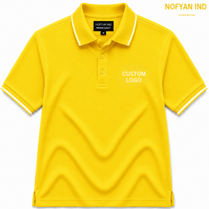 Chemises polo haute performance en gros, unisexes, à manches courtes, en polyester respirant, pour le golf, uniformes de travail pour le personnel d'entreprise, personnalisables - Product Image 1