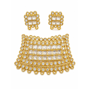 Componentes de latón al por mayor para la fabricación de joyas con cuentas de cristal cuadradas, chapados en oro, envasados en bolsas OPP para la creación de collares y pendientes personalizados. - Product Image 1