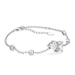 REYES Wholesale D Color VVS Moissanite Link Chain Bracelet Hip Hop 925 Sterling Silver Wedding Anniversary Gift Fine Jewelry - Product Image 2