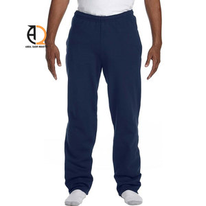 Pantalones Deportivos de Algodón Azul Marino para Hombre, Cintura Elástica, Pantalones Casuales con Bolsillos Laterales, Tejido de Punto Medio, Ropa de Otoño - Product Image 1