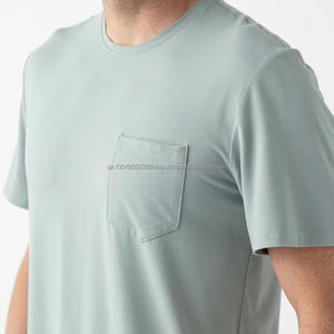 Camisetas de Bambú para Hombre, Camisetas de Manga Corta para Hombre, Camiseta de Verano para Hombre, Camiseta Personalizada con Bolsillo - Product Image 4