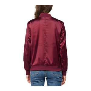 Chaqueta Varsity Reversible de Satén Premium para Mujer, de Alta Calidad, Hecha a Medida, Ligera, con Forro de Nailon Transpirable - Product Image 6