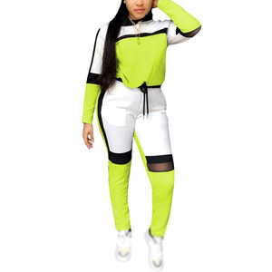 2026 Women Tracksuit Color Patchwork Sweatsuit 2 Pieces Outfits <b>Set</b> Jogger Hooded Suits Hoodies Sweatshirt Long <b>Sweatpants</b> <b>Sets</b> - Product Image 6