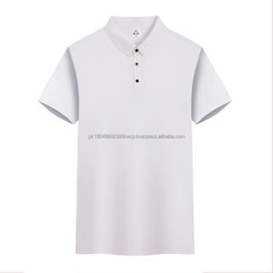 Camisetas Polo Personalizadas para Hombre y Mujer, Transpirables, Color Blanco Sólido, 100% Poliéster, Tejido Liso Teñido, Colección de Punto, Envío DDP - Product Image 2