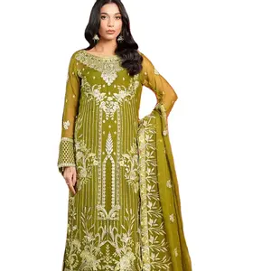 Pakistan Top Brand shalwar kameez Readymade wanita Pakistan cocok untuk wanita gaun wanita pakaian wanita Readymade pakaian wanita