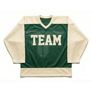 Uniforme de Hockey sobre Hielo OEM, Profesional, de Poliéster, Sublimado, Bordado, con Malla de Sarga, Ajuste para Adultos - Product Image 1