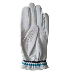 Guantes de Golf Blancos de Piel de Cabretta para Mano Derecha con Agarre, Transpirables, para Deportes al Aire Libre, Venta al Por Mayor - Product Image 1