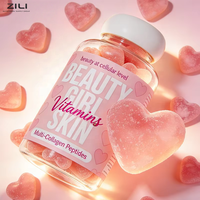 Gummies de collagène sans sucre à marque privée avec biotine et vitamine C pour la croissance des cheveux, les soins de la peau et la beauté – Complément de collagène
