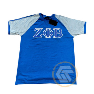 Camiseta de Manga Corta Personalizada al por Mayor de Zeta Phi Beta, de Alta Calidad, Transpirable, Informal, 100% Algodón, Lisa, para Mujeres de la Hermandad - Product Image 6