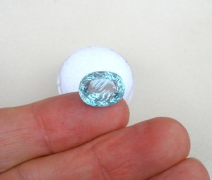 Gemas de Topacio Azul Suizo Natural, Corte Ovalado de 10*14MM, Color Púrpura, Calidad Superior, Piedras Sueltas Calibradas para Joyería - Product Image 4