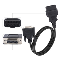 Câble d'extension OBD-II mâle vers DB15 femelle pour outil de diagnostic automobile OBDII OBD2, câble de diagnostic moteur OBD 2 vers DB15