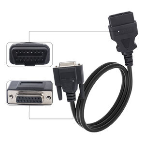 OBD-II mannelijke naar DB15 vrouwelijke verlengkabel OBDII OBD2 auto motor diagnose tool kabel OBD 2 naar DB15 pin kabel - Product Image 2
