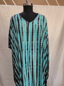 Caftán Maxi Oversize Tie Dye para Mujer, Vestido Holgado para Resort con Silueta Fluida y Cómodo Caftán de Playa - Product Image 5