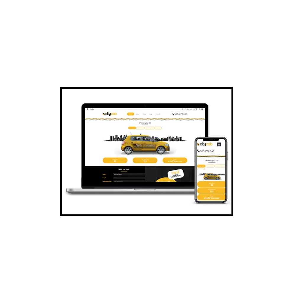 Membuat pengembangan situs web yang hemat biaya untuk layanan taksi dengan solusi Webcom