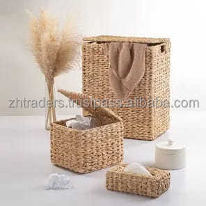 ชุดอุปกรณ์อาบน้ำหวายสไตล์ชนบทสำหรับห้องน้ำชุดเครื่องหวายสุดหรูของคอลเลกชั่นห้องน้ำ - Product Image 4