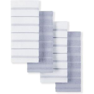 Set di 4 Asciugamani da Cucina Albany in Crema/White, Misura 16"x26" - Product Image 1