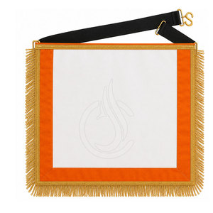 Tablier de maître maçon de haute qualité avec broderie fine, style classique, tissu doux pour les fonctions formelles et les occasions spéciales - Product Image 2