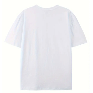 T-shirt en coton imprimé rétro pour homme, coupe ample, col rond, doux, respirant, manches courtes, style streetwear, tee-shirt tendance - Product Image 2