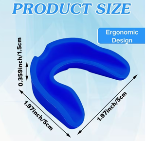 Protector Bucal de Silicona Azul para Adultos, Equipo Deportivo Protector, Universal, Estilo Estándar, Ligero, No Tóxico - Product Image 4