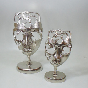 Sculpture abstraite en aluminium artisanale de qualité supérieure, artisanat métallique décoratif moderne, figurine de table pour salon - Product Image 6