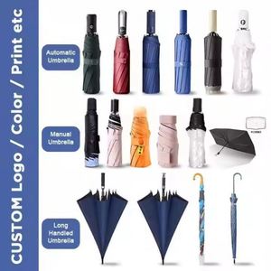 Parapluie de voyage pliable en 3 sections pour femme, motif chat de dessin animé mignon, en pongé avec protection UV, vente en gros - Product Image 6