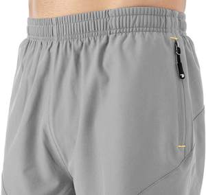 Custom Logo Sporty Breathable Quick Dry 5 Inch Dark Green Gym <b>Shorts</b> with Side Zipper and <b>Pockets</b> for Basketball Training - Product Image 6