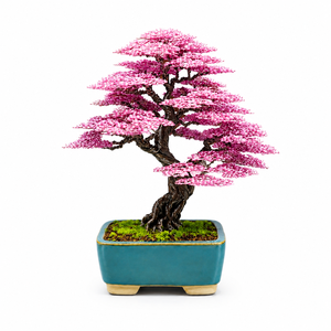 Bonsái de Arce Hecho a Mano con Hojas de Alambre Morado en Maceta Decorativa para Regalos de Inauguración de Casa, Navidad y Año Nuevo - Product Image 5