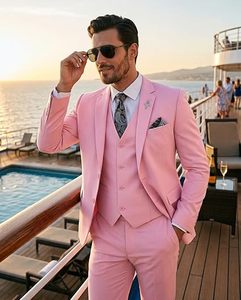Traje de Novio Moderno, Corte Slim Fit, Pantalón y Chaqueta, Diseño de Lujo - Product Image 6