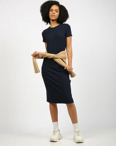 Vestido de punto elástico ajustado de manga corta personalizado avanzado, fabricante de vestidos mini elásticos, suministro al por mayor - Product Image 4