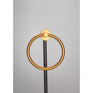 Set di 6 Accessori per Bagno in Alluminio Spesso, Finitura Oro Spazzolato, 24 Pollici, Montaggio a Parete, Include Portasciugamani - per Bagni - Product Image 5