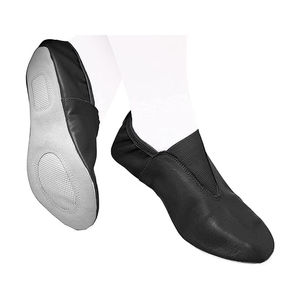 Zapatillas de Ballet Personalizadas con Diseño de Lona y Cuero para Niñas, Nuevo Diseño de Zapatillas de Gimnasia Rítmica Tejidas, Zapatos Planos para Adultos en Color Piel Suave - Product Image 2