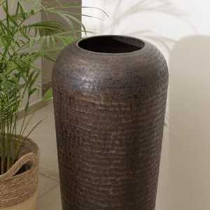 Perfect Decor Exclusive Design Handmade Modern Tabletop <b>Vase</b> Black Gold Crackle Finish Metal Decorative <b>Bowl</b> Wedding Centerpiece - Product Image 3