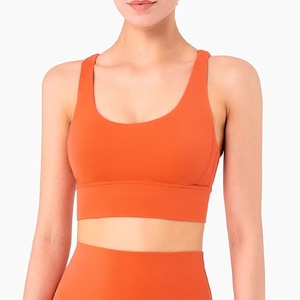 Top Deportivo Corto sin Costuras para Mujer, Venta al Por Mayor, Personalizado, de Alta Elasticidad, Manga Corta, para Yoga y Fitness - Product Image 3