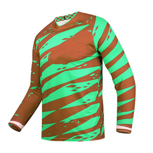 Maillot de motocross personnalisé sublimé à manches longues, chemises de moto tout-terrain respirantes, vêtements de course moto tout-terrain OEM - Product Image 4