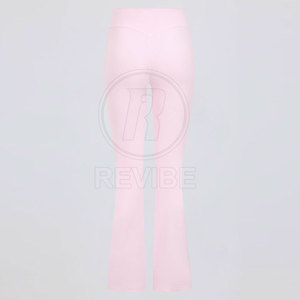 Custom Design Yoga Breathable Mid Waist <b>Flare</b> <b>Legging</b> Spandex Polyester Women's Unique Style - Product Image 6
